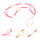 4Pièces Téléphone Rose En Perles Cœur 11