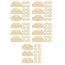75Pcs Plastic Covers Beige Easy Installation for Home