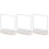 3Pièces Rack Séchage Torchons Beige U-Inversé Égouttoir 4