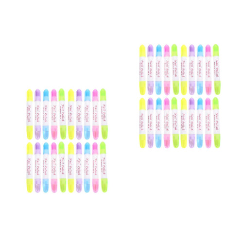 40Pièces Correcteur Vernis À Ongles Plastique Assorties