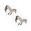 2Pièces Modèles Simulés De Chevaux Jouets En Plastique Multiusage 4
