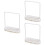 3Pièces Rack Séchage Torchons Beige U-Inversé Égouttoir 6