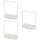 3Pièces Rack Séchage Torchons Beige U-Inversé Égouttoir 7