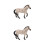2Pièces Modèles Simulés De Chevaux Jouets En Plastique Multiusage 6