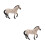 2Pièces Modèles Simulés De Chevaux Jouets En Plastique Multiusage 9