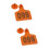 200Pièces Plaques Orange Pour Chèvres Porcs, Design Sûr 6