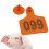 200Pièces Plaques Orange Pour Chèvres Porcs, Design Sûr 10