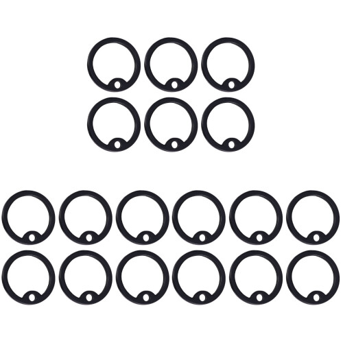 36Pièces Anneaux Silence Silicone Pour Médaille Noir 2