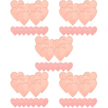 5Sets Pink Heart-Shaped Paper for Home Party Use