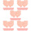5Sets Pink Heart-Shaped Paper for Home Party Use 1