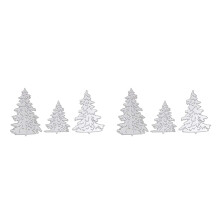 6St Kerst Snijmallen Van Carbonstaal Voor Kaarten En Album Decoratie