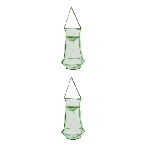 6Pièces Filet De Pliable Vert, Accessoires Durables Pour Crabes 1