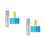 2Ensembles Colliers Pendentif Acier Inoxydable Coloré 10