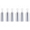 6Pièces Flacon Spray Aluminium Argent Compact Portable Uniforme 4