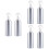 6Pièces Flacon Spray Aluminium Argent Compact Portable Uniforme 6