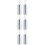6Pièces Flacon Spray Aluminium Argent Compact Portable Uniforme 8