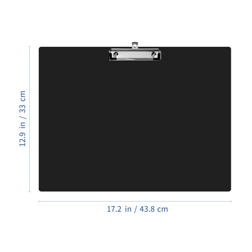3Pièces A3 Clipboard Plastique Noir Horizontal Pour Et 1
