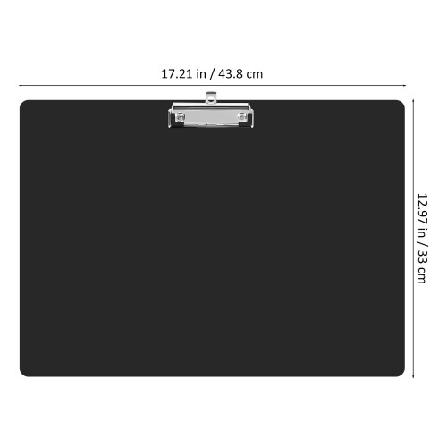 3Pièces A3 Clipboard Plastique Noir Horizontal Pour Et 2