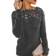 Oversize-T-Shirt, Crop-Club-Outfit, tiefer V-Ausschnitt, Knopfleiste, lange Ärmel, trendiges, lässiges Damen-Sweatshirt, elegantes Hemd