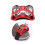 2Pièces Instruments De Percussion Pieds Rouge Avec Grelots Métal ABS 7