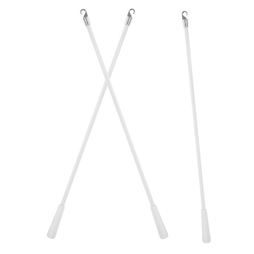 6Pcs Curtain Pull Rod White Fiberglass Vertical Blind Replacement Wand 1