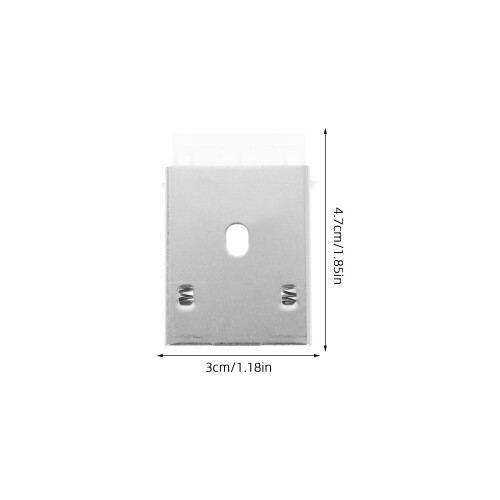20Pcs Universal Blind Mounting Clips Silver Plastic Alloy for Curtains 1