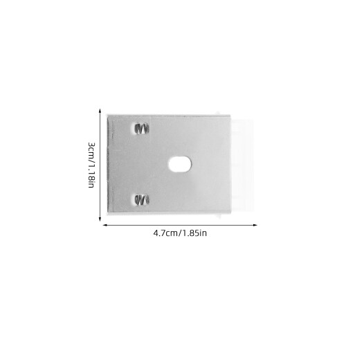 20Pcs Universal Blind Mounting Clips Silver Plastic Alloy for Curtains 2