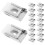 20Pcs Universal Blind Mounting Clips Silver Plastic Alloy for Curtains 8