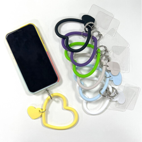Pulseira de pelúcia para celular, feita à mão com feltro e enchimento de algodão, quentinha e confortável. 2
