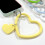 Pulseira de pelúcia para celular, feita à mão com feltro e enchimento de algodão, quentinha e confortável. 4