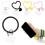 Pulseira de pelúcia para celular, feita à mão com feltro e enchimento de algodão, quentinha e confortável. 6