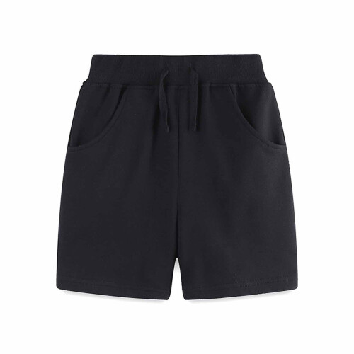 Toddler Cotton Jogger Shorts Solid Color 1-2 Years 1