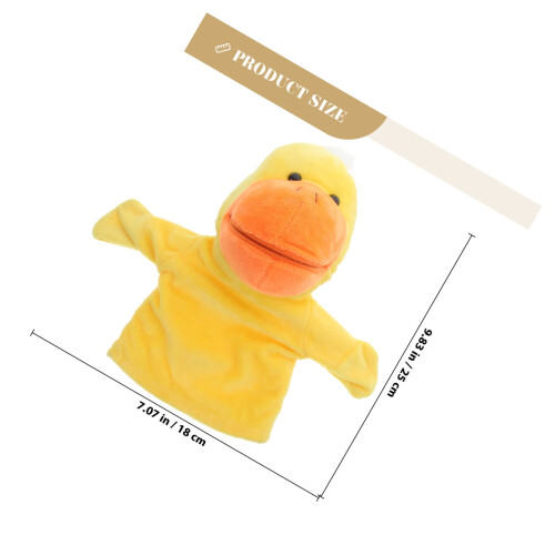 Adorned Duck Shaped Hand Puppet for Kids Soft Toy 1Pcs 1