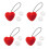 Onzichtbare dekbedclips in hartvorm, 4 stuks 4