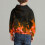 Kids Hoodie Funny 3D Flame Print Long Sleeve Pullover 4