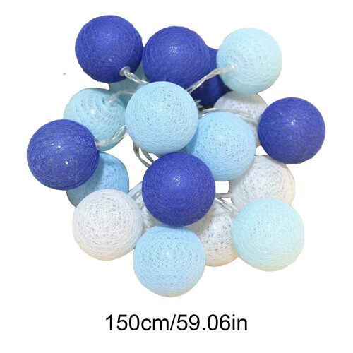 Multicolor Shatterproof Pearlescent PVC Christmas String Lights, Indoor Round Short String – Compatible with Indoor Use 2