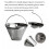 Safe304Stainless Steels Καθαρό Φίλτρο Καφέ, Επαναχρησιμοποιήσιμο Στραγγιστήρι σε Σχήμα 8