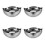 4Pcs Silver Stainless Steel Fruit Bowls Kitchen Storage Bowls 9
