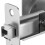 Fickdörrlås Satin Nickel Privacy Square 1-pack 6
