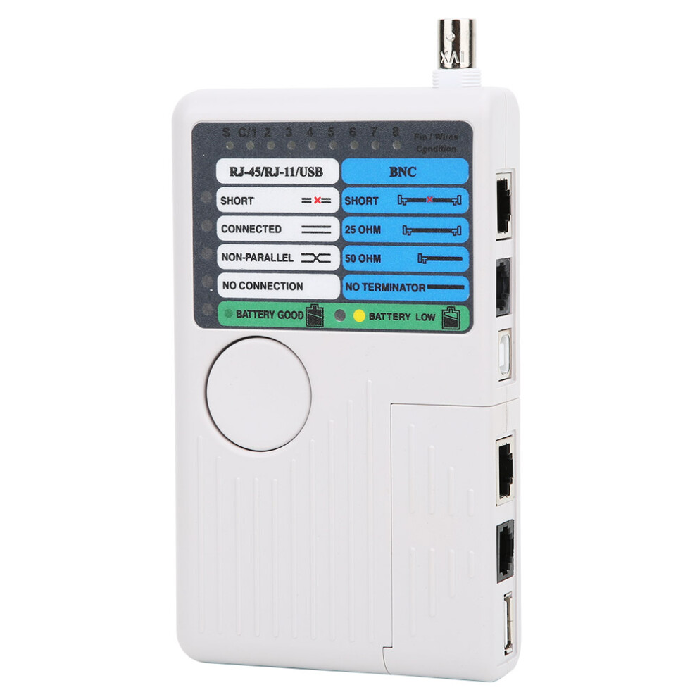 Rj45tester With Detachable Module For Network Cable Fault Detection And Handheld Design Featuring Audible Alerts 9049227990832