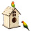 Lovebirds Budgies Κλουβί για κούρνια, φωλιά, κλουβί αναρρίχησης, κουτί φωλιάς, σπιτάκι 2
