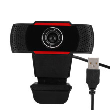 HD-USB-Webcam mit automatischer Farbkorrektur, integriertem Mikrofon, Sichtschutzblende, Full HD, weitem Betrachtungswinkel, automatischer