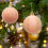 Christmas Ornaments Flocked Glitter Orange Plastic Balls 4