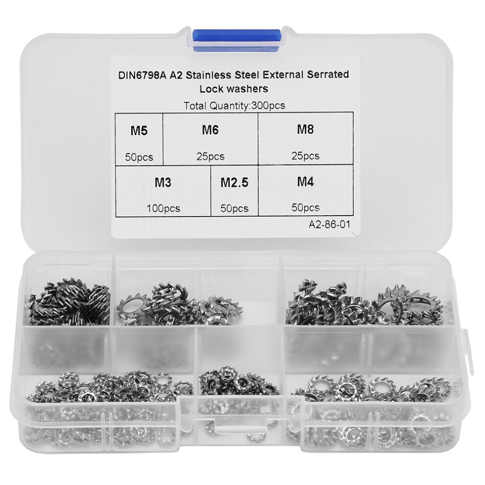 External Tooth Lock Washer Set304stainless Steel Corrosion Resistance Anti Rust High Strength For Easy Operation In Automotive Electrical 9180479894643
