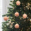 Christmas Ornaments Flocked Glitter Orange Plastic Balls 6