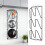 Multi Functional Lid Organizers Vertical Wall Mount Carbon Steel Kitchen Gadget 7