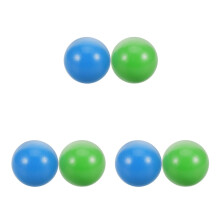 6Pièces Boules En Bois Pour Croquet Loisirs Extérieurs Toute Âge