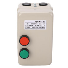Aan/uit-schakelaar, magnetische starter, eenfasige elektromotorstarter met ingebouwde overbelastingsbeveiliging, instelbare stroomsterkte, stalen