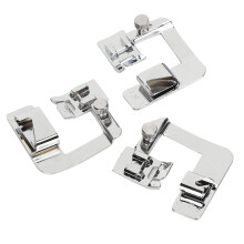 Clean And Professional Hem Tool For Sewing Enthusiasts Wide Hem Presser Foot Set With Three Sizes Adjustable Fit For Most Low Shank Machines Durable
