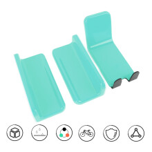 Cycle Wall Mount Stand Cycling Pedal Hanger Garage Storage Cyan ABS Steel